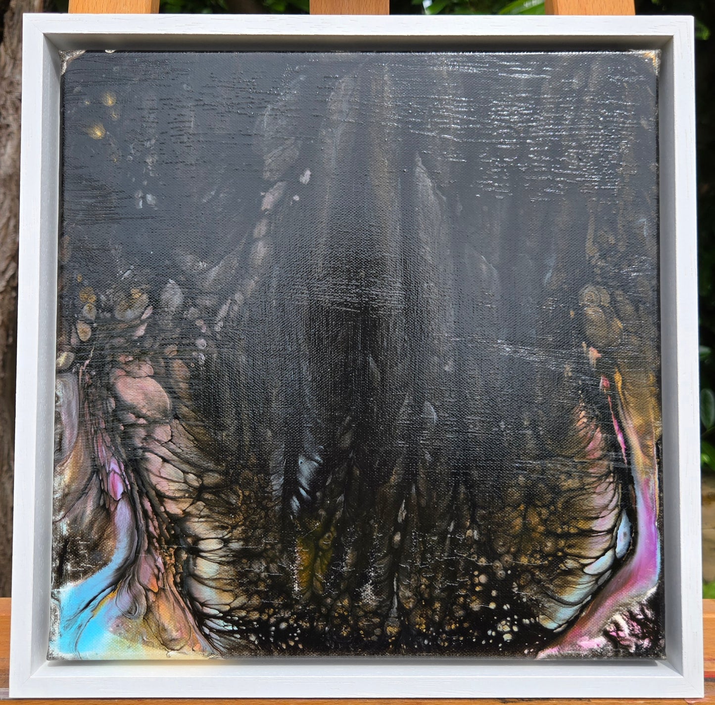 Raven's Eye - Original Acrylic Pour