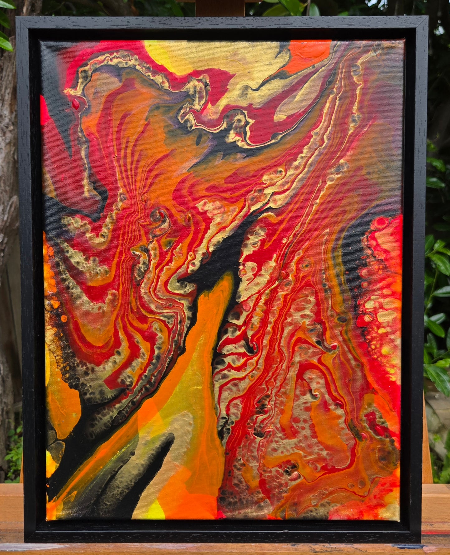 Earth's Core - Original Acrylic Pour