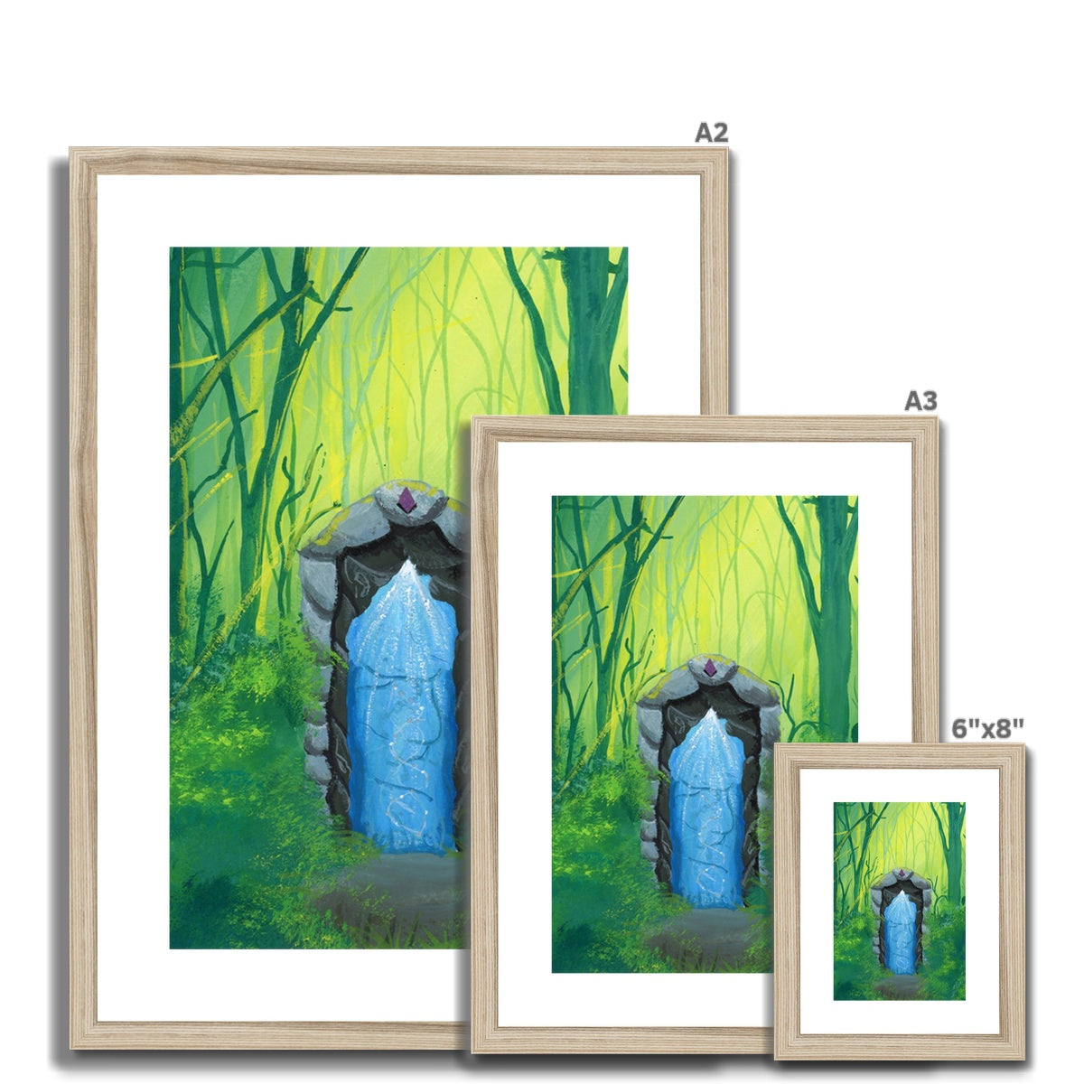 Portal Woods - Open Edition Fine Art Print - Framed & Mounted Print