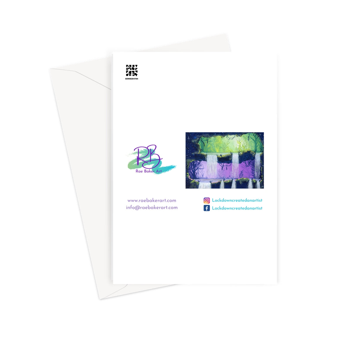 Geode Red 1 - Fine Art Greeting Card