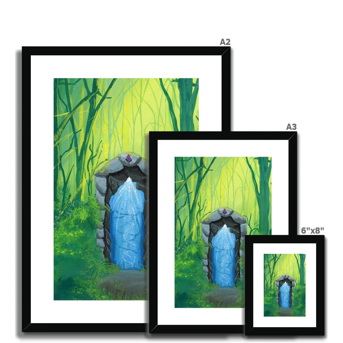 Portal Woods - Open Edition Fine Art Print - Framed & Mounted Print
