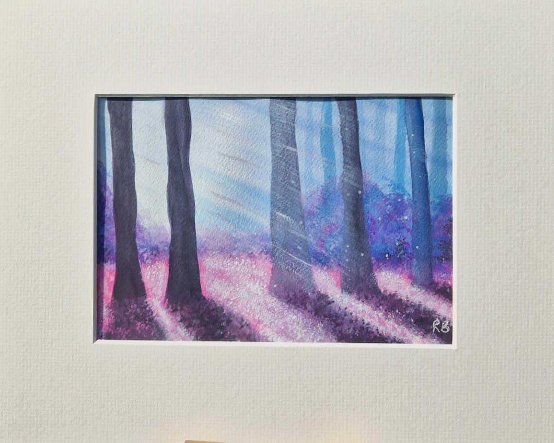 Hazy Rays - Original Gouache Art