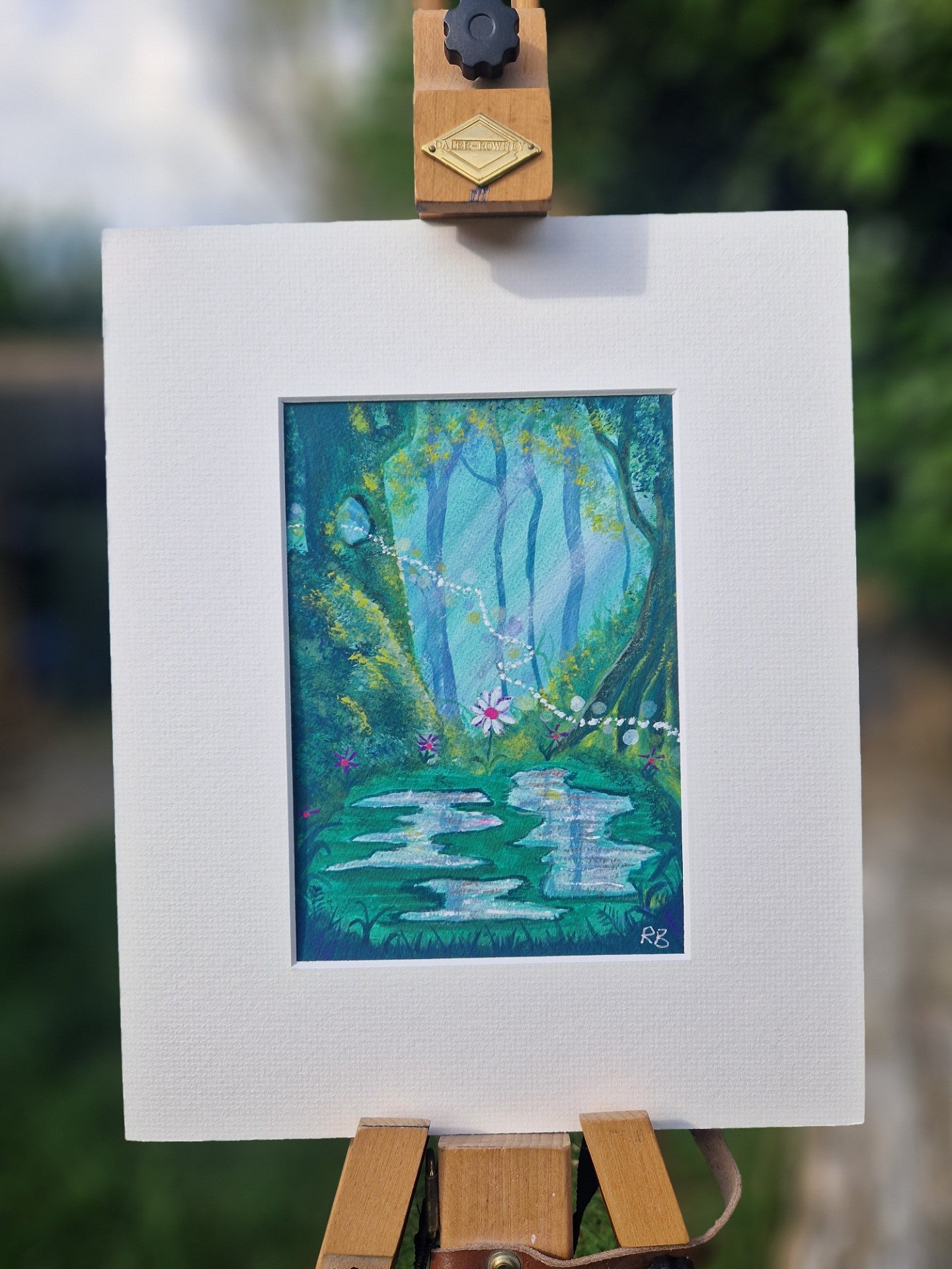 Spring Reflections - Original Gouache Art