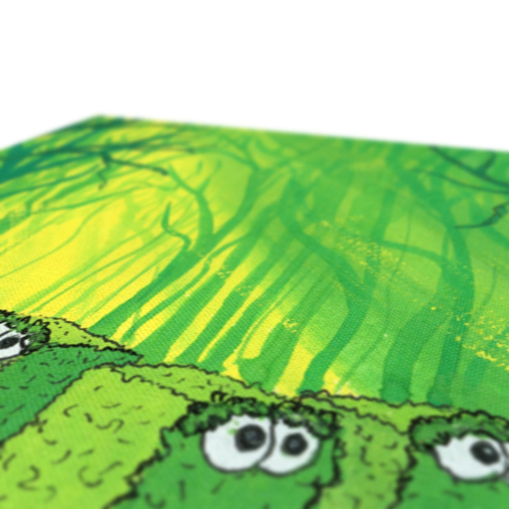 Hedglings hide in Brimble Woods - Print on Canvas