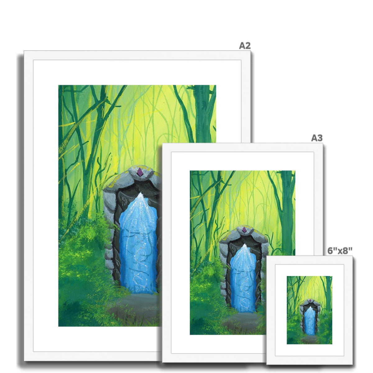 Portal Woods - Open Edition Fine Art Print - Framed & Mounted Print