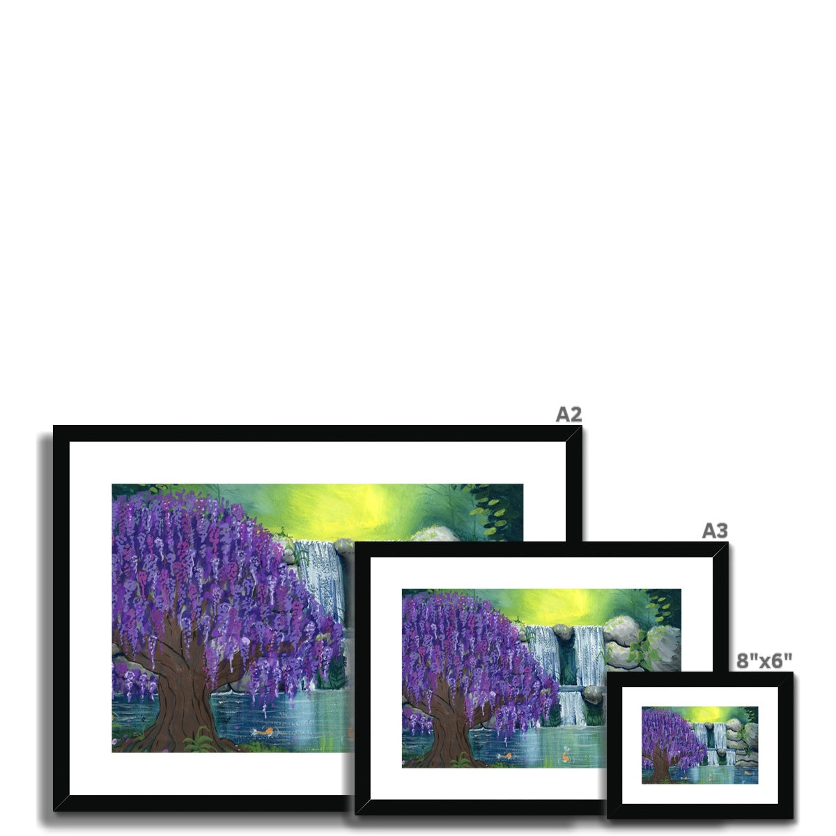 Willow Falls - Open Edition Fine Art Print - Framed & Mounted