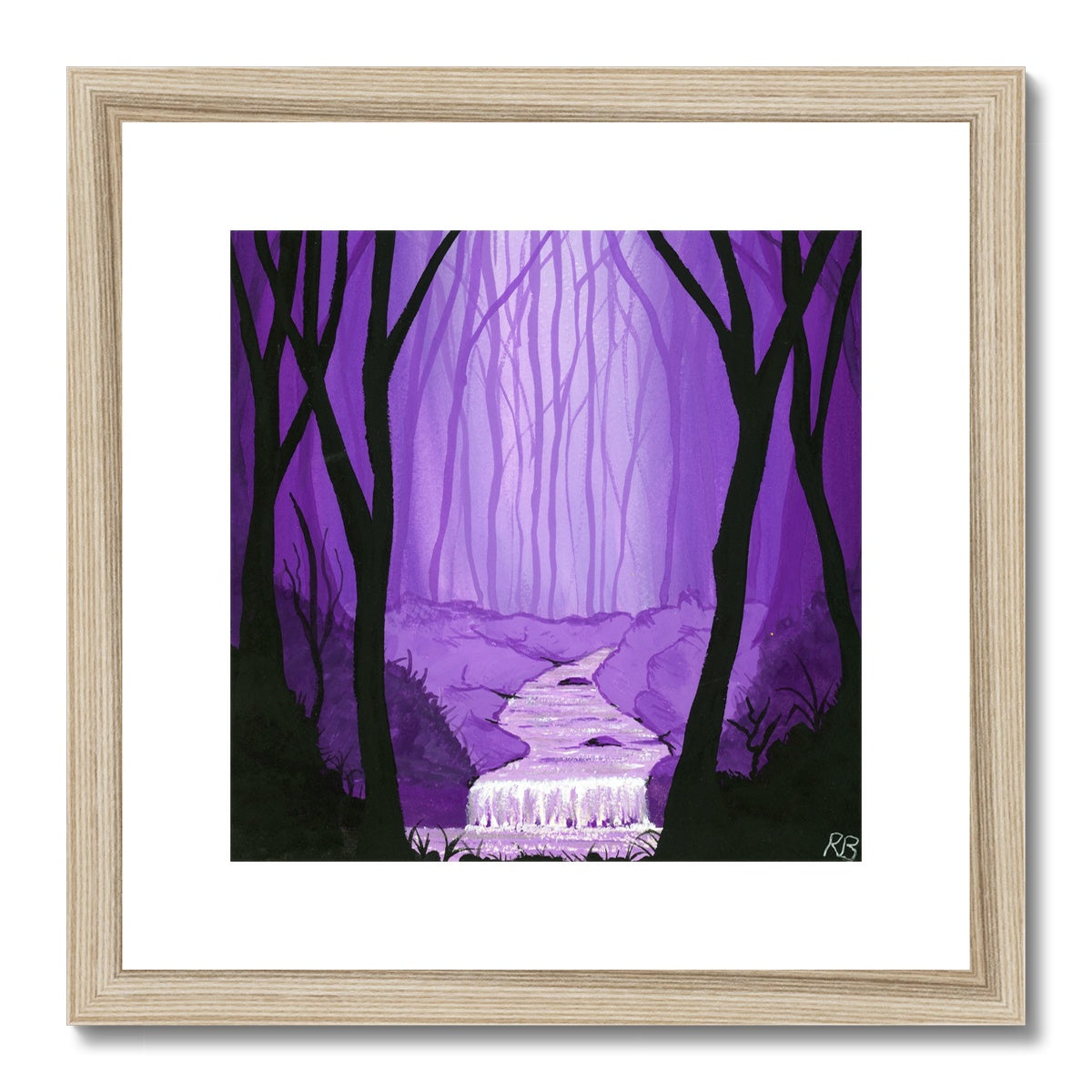 Purple Waters - Open Edition Fine Art Print  -  Framed & Mounted