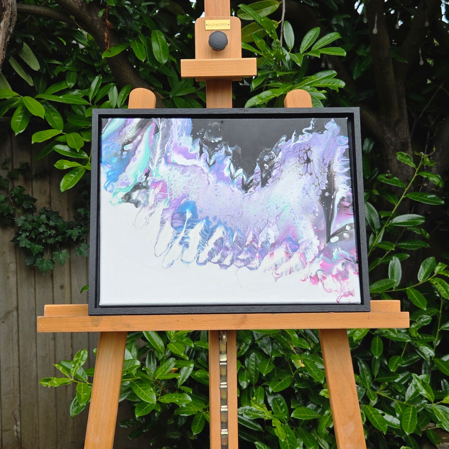 Stormy Midnight Sea - Original Acrylic Pour