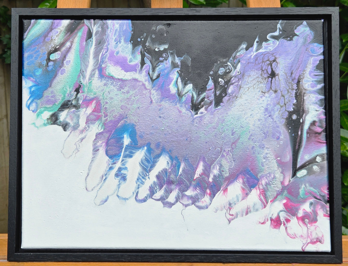 Stormy Midnight Sea - Original Acrylic Pour