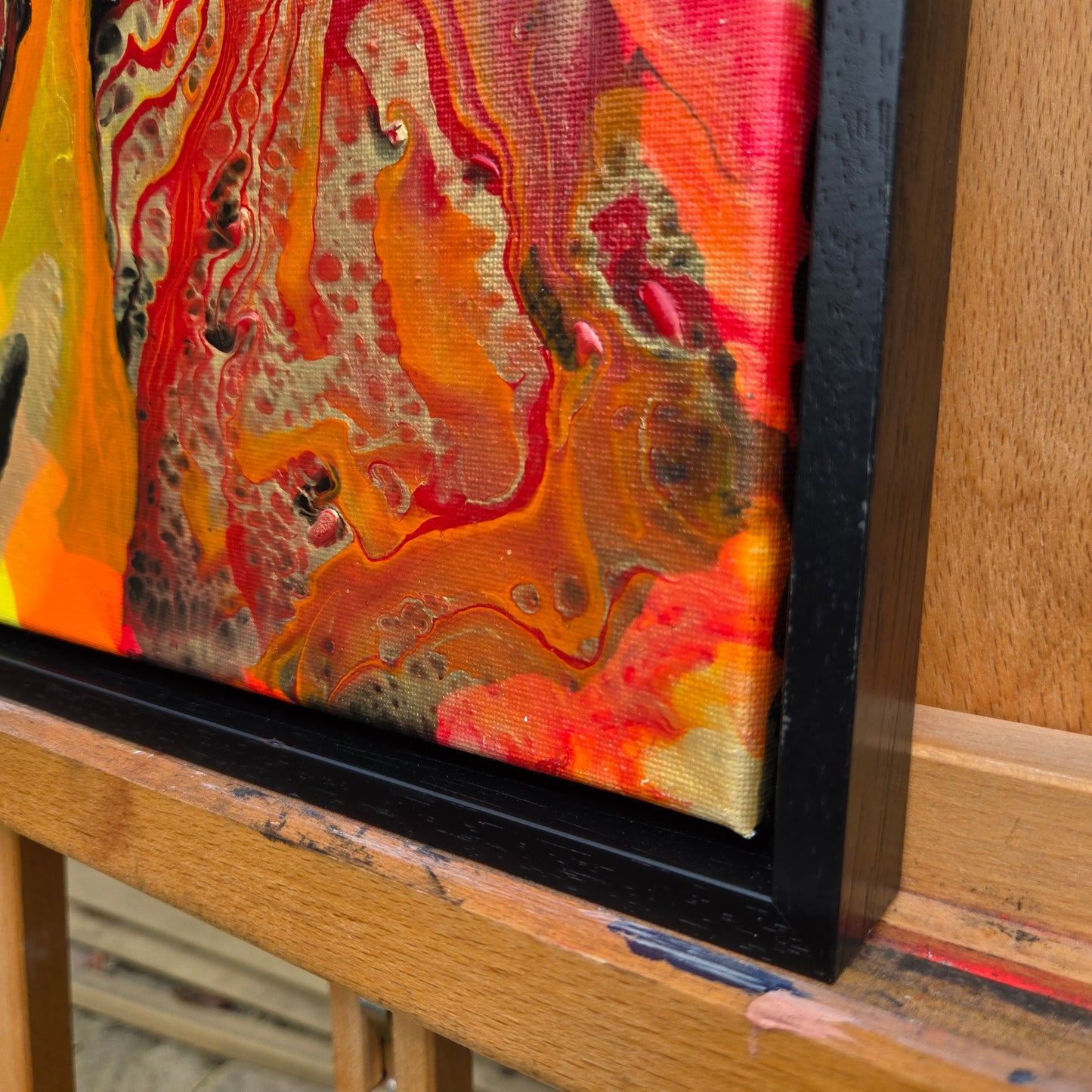 Earth's Core - Original Acrylic Pour