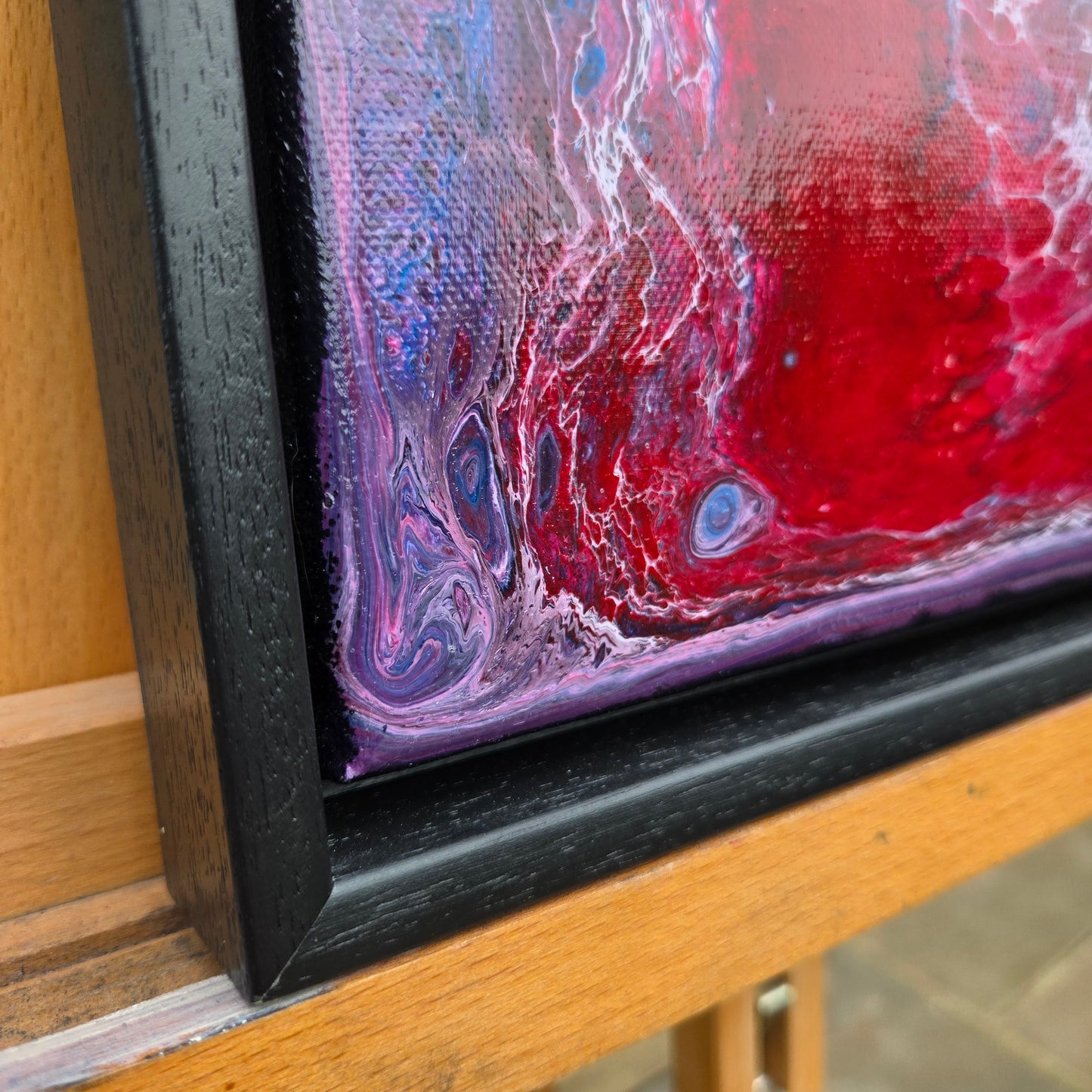 Geode Red - Original Acrylic Pour
