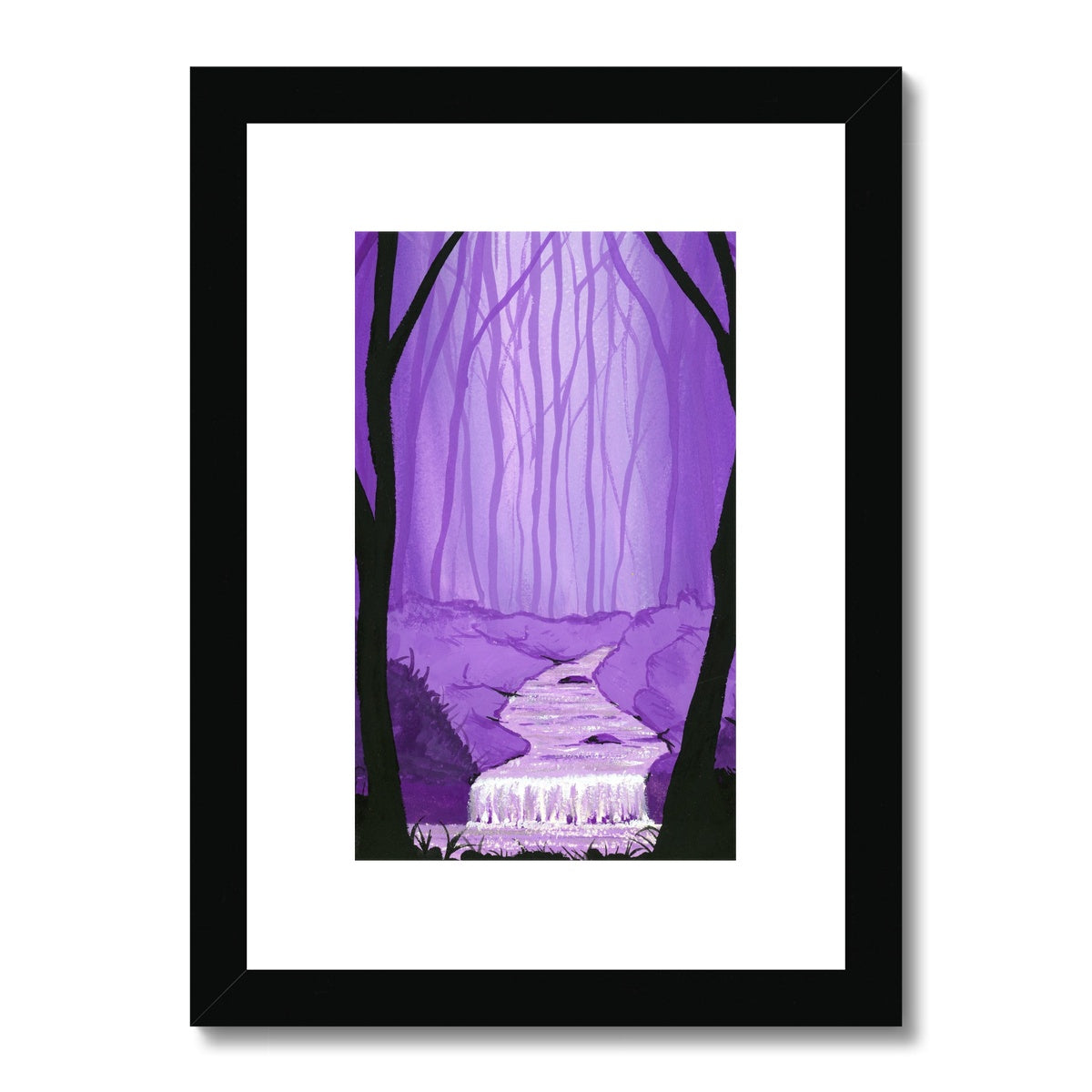 Purple Waters - Open Edition Fine Art Print  -  Framed & Mounted