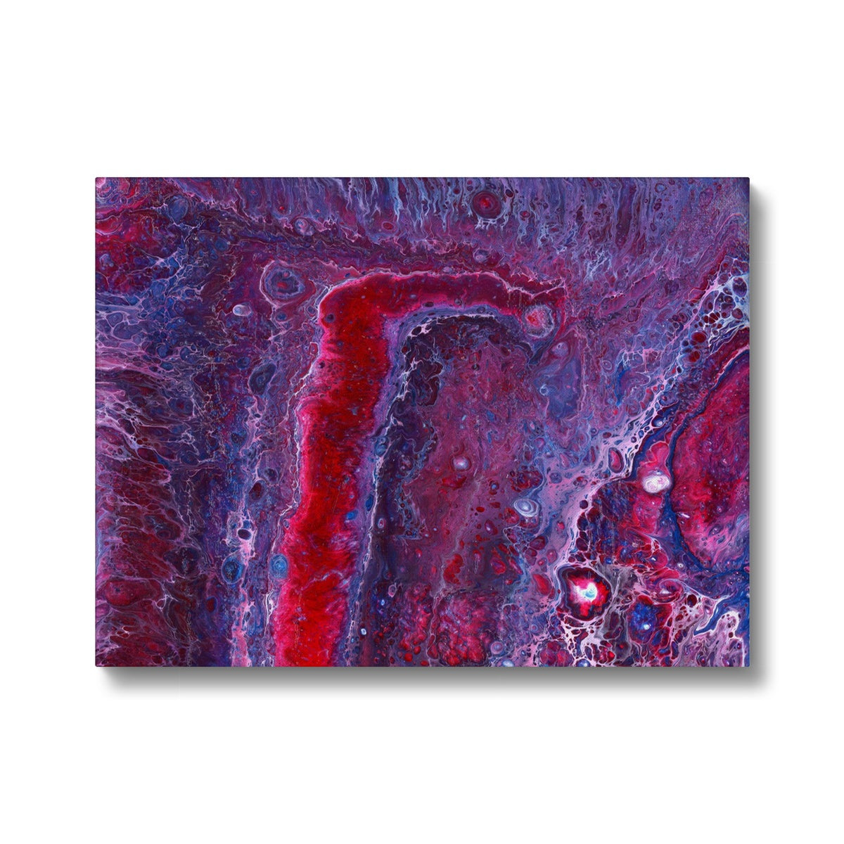 Geode Red 1 - Print on Canvas