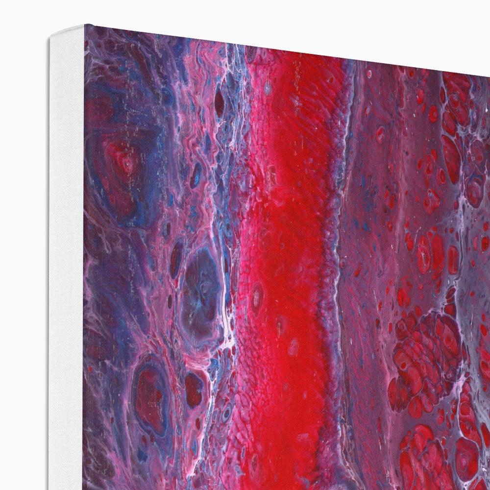 Geode Red 2 - Print on Canvas