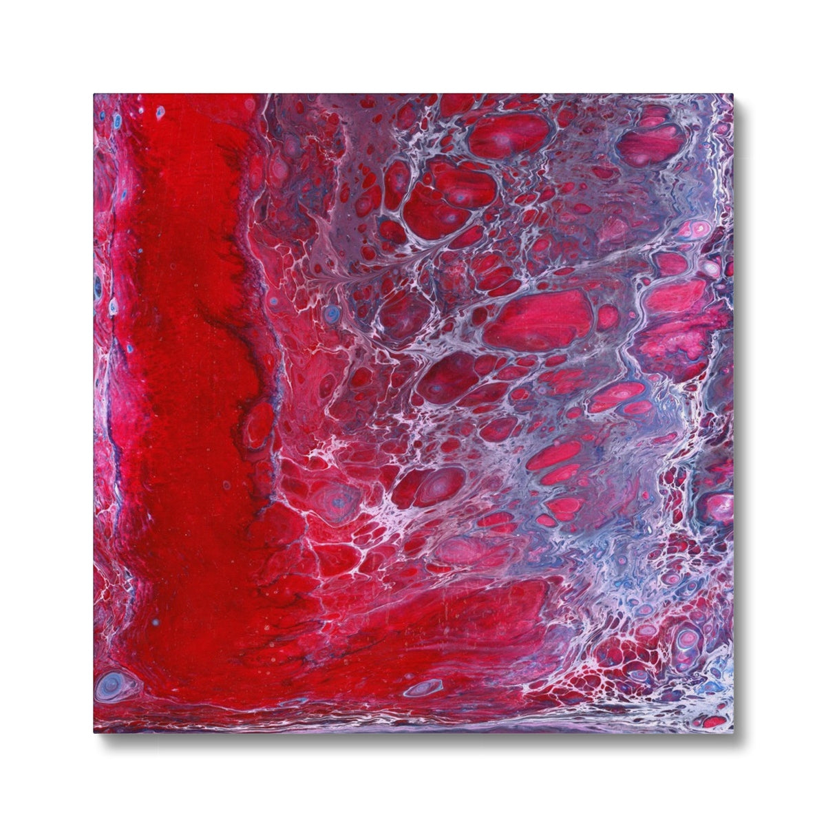 Geode Red 3 - Print on Canvas