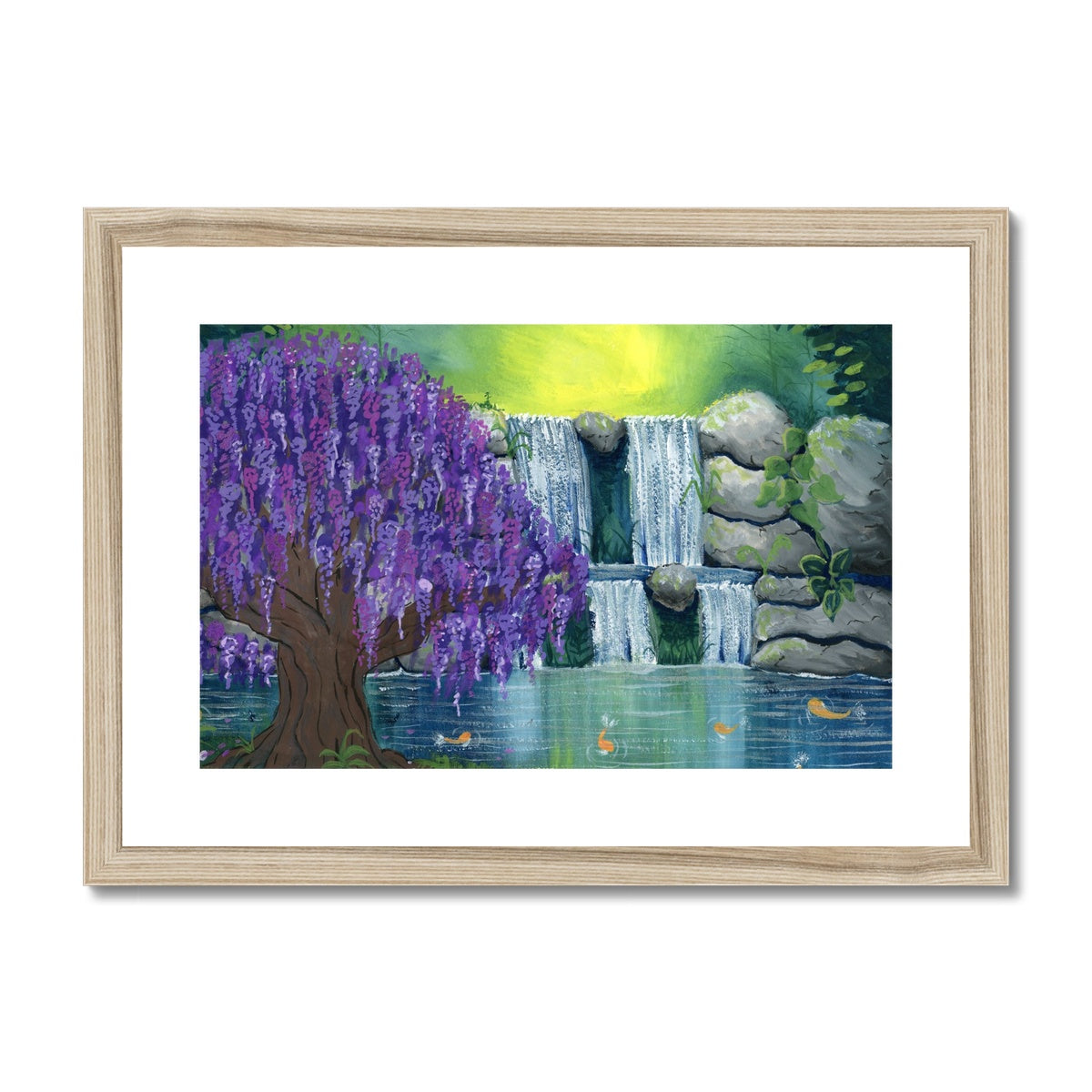 Willow Falls - Open Edition Fine Art Print  -  Framed & Mounted