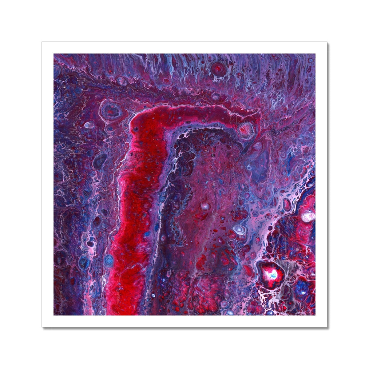 Geode Red 1 - Fine Art Print