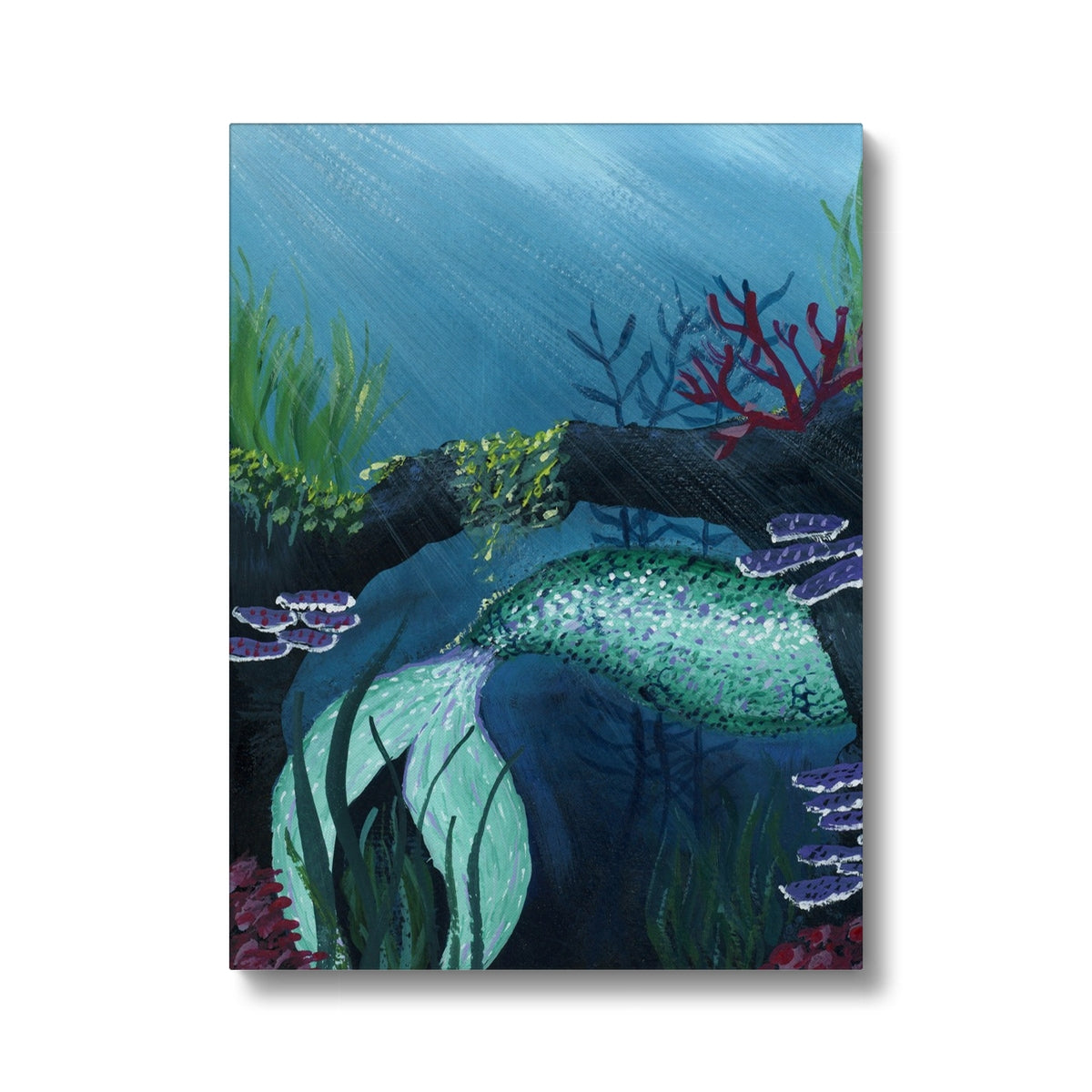 The Elusive Mermaid - Print on Canvas