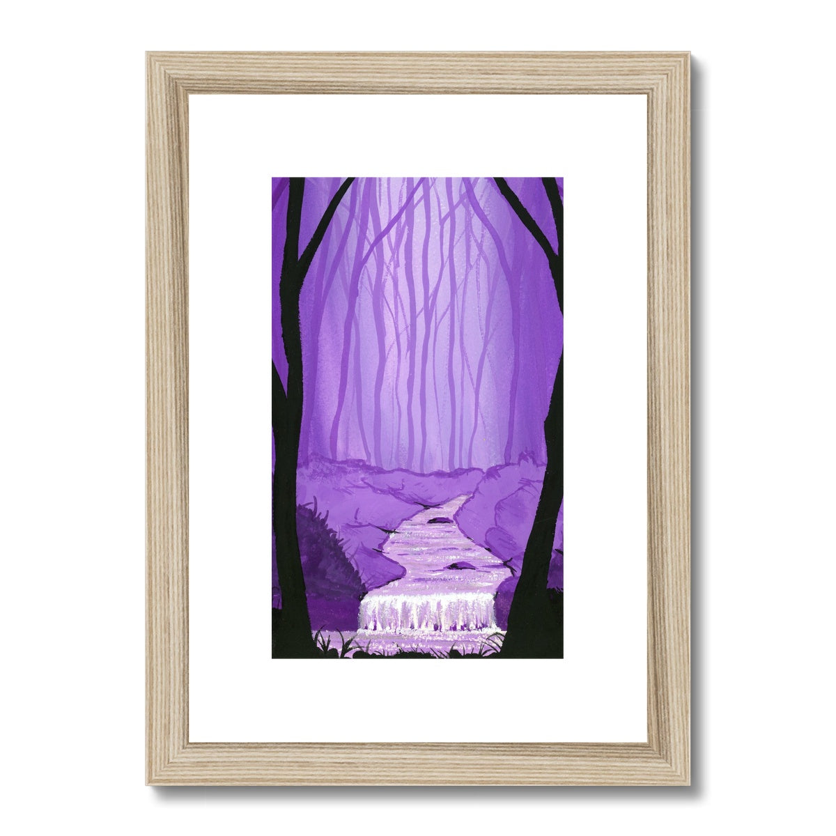 Purple Waters - Open Edition Fine Art Print  -  Framed & Mounted