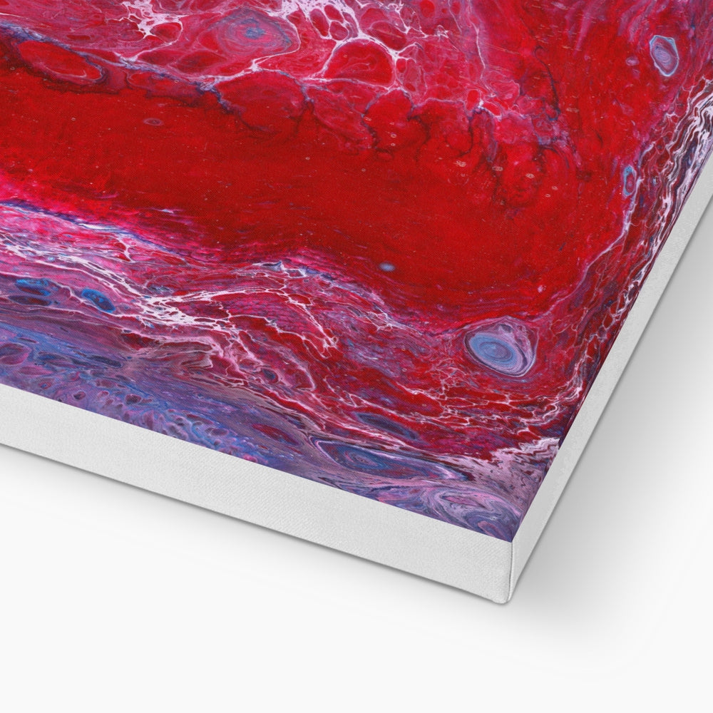 Geode Red 3 - Print on Canvas