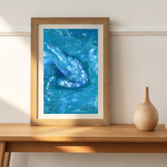 Dive Down - Open Edition Fine Art Print - Framed & Mounted