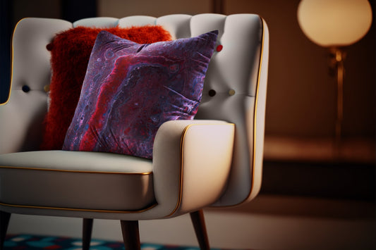 Geode Red 1 - Art on your Sofa