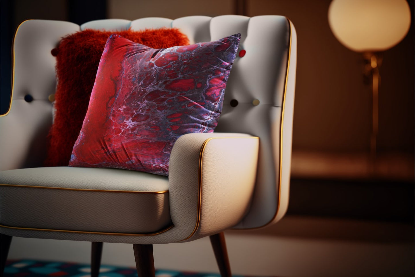 Geode Red 3 - Art on your Sofa