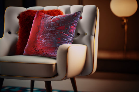 Geode Red 3 - Art on your Sofa