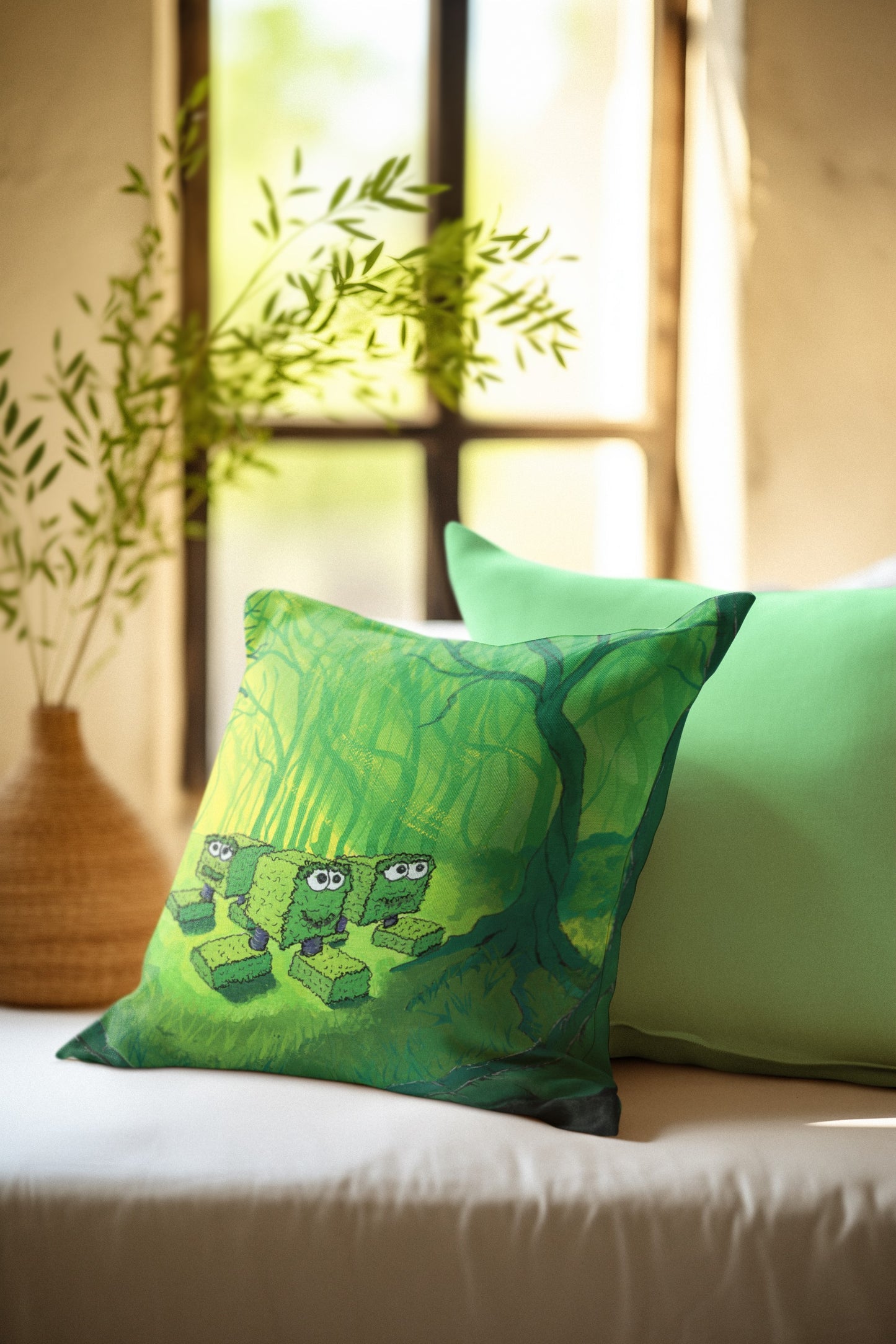 Hedglings hide in Brimble Woods - Art on your Sofa