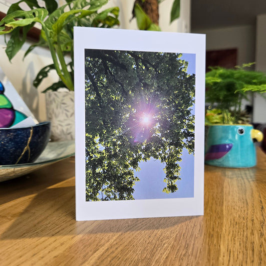 Lie Down, Look up and Breathe - Fine Art Greetings Card