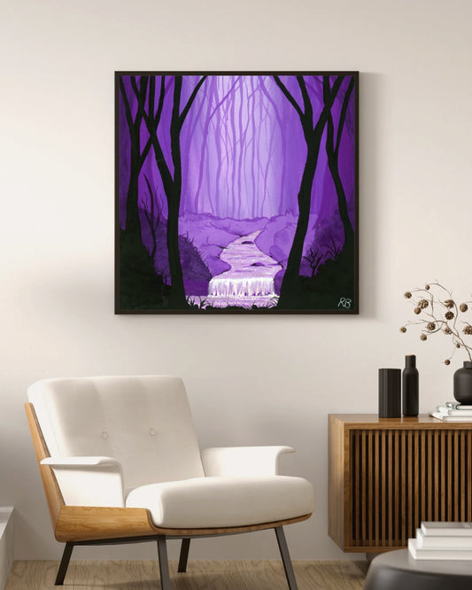 Purple Waters - Print on Canvas