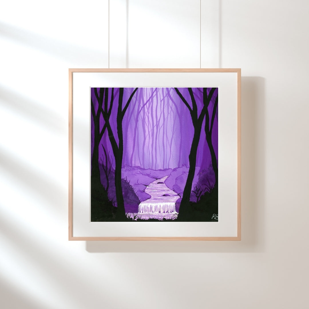 Purple Waters - Special Edition Fine Art Print - Hand finished and Signed