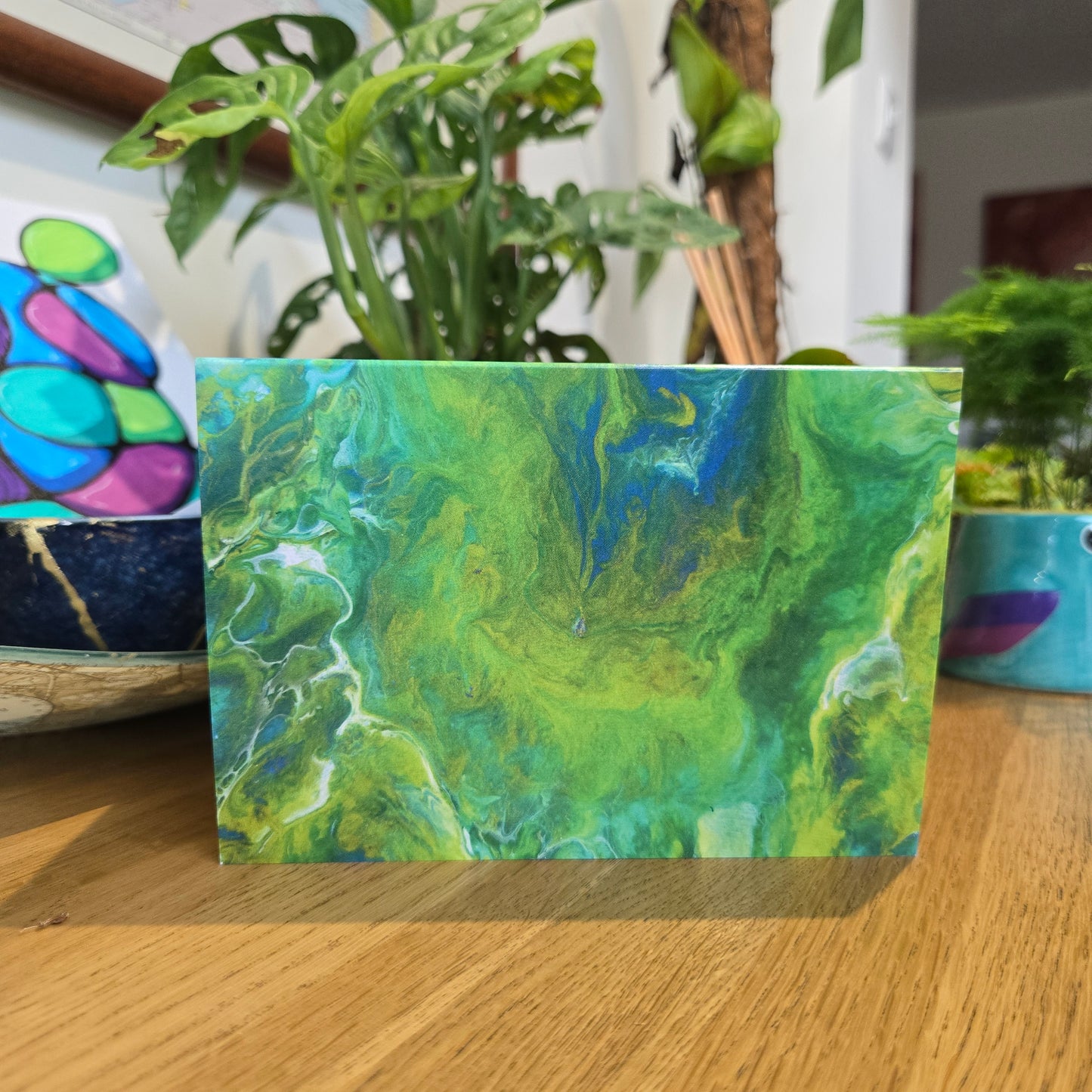 Rivers of Green - Fine Art Greetings Card