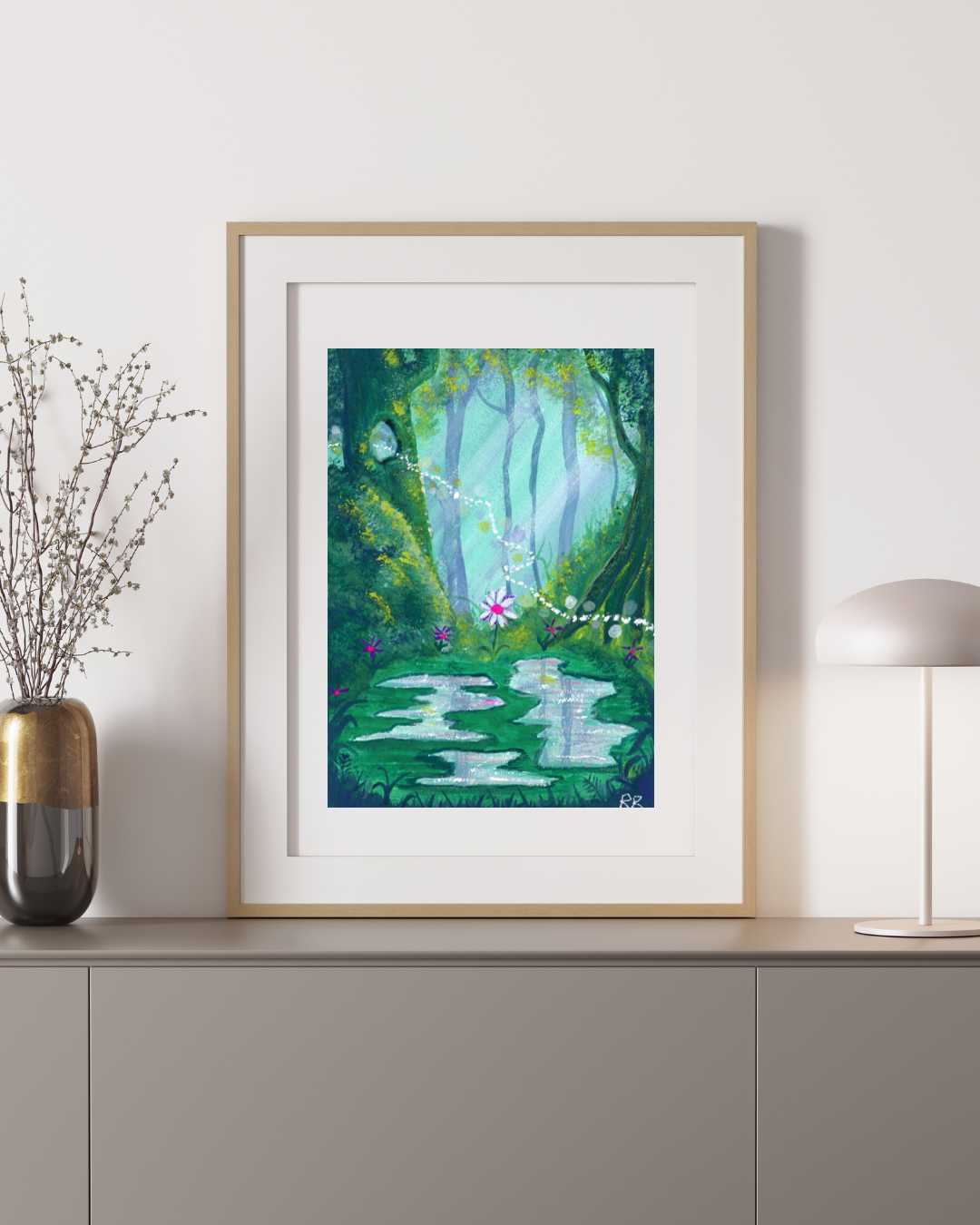 Spring Reflections  - Open Edition Fine Art Print  -  Framed & Mounted