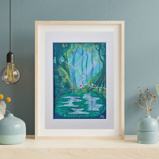 Spring Reflections  - Original Gouache Art