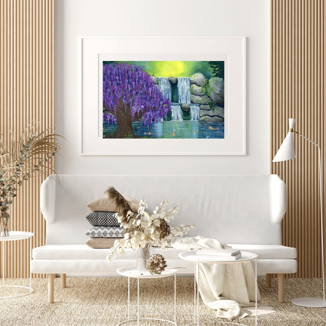 Willow Falls - Special Edition Fine Art Print - Hand finished and Signed