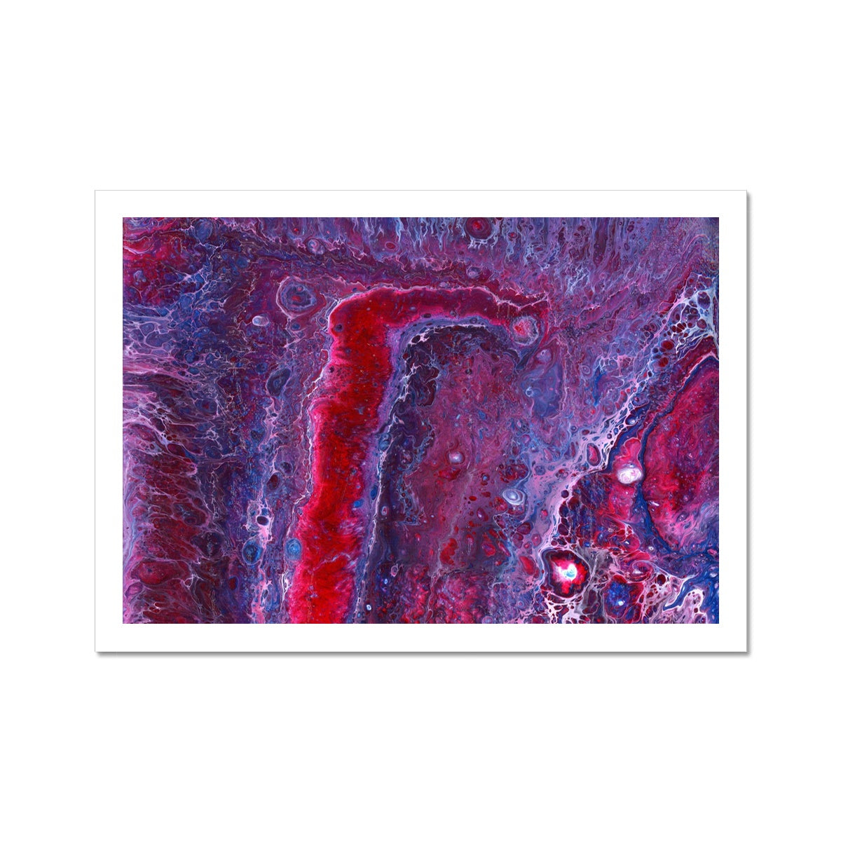 Geode Red 1 - Fine Art Print