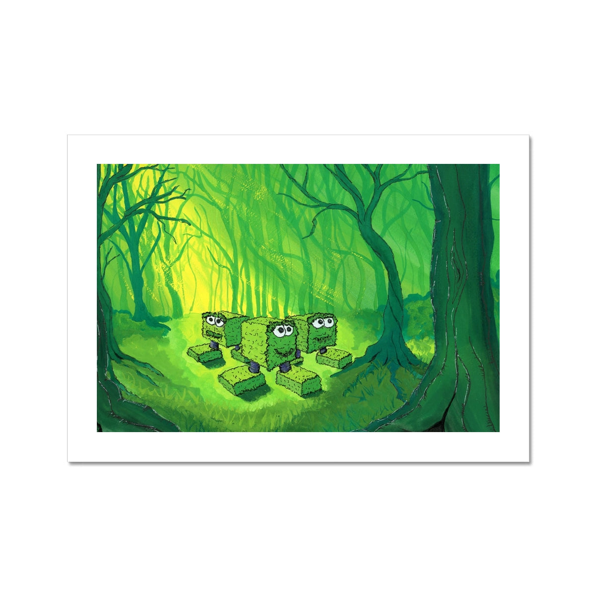 Hedglings hide in Brimble Woods - Fine Art Print