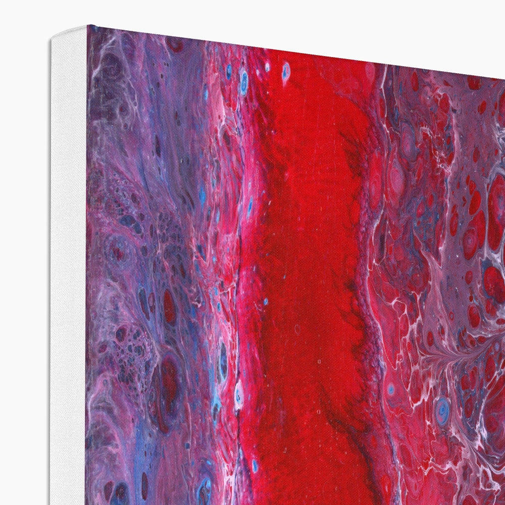 Geode Red 3 - Print on Canvas