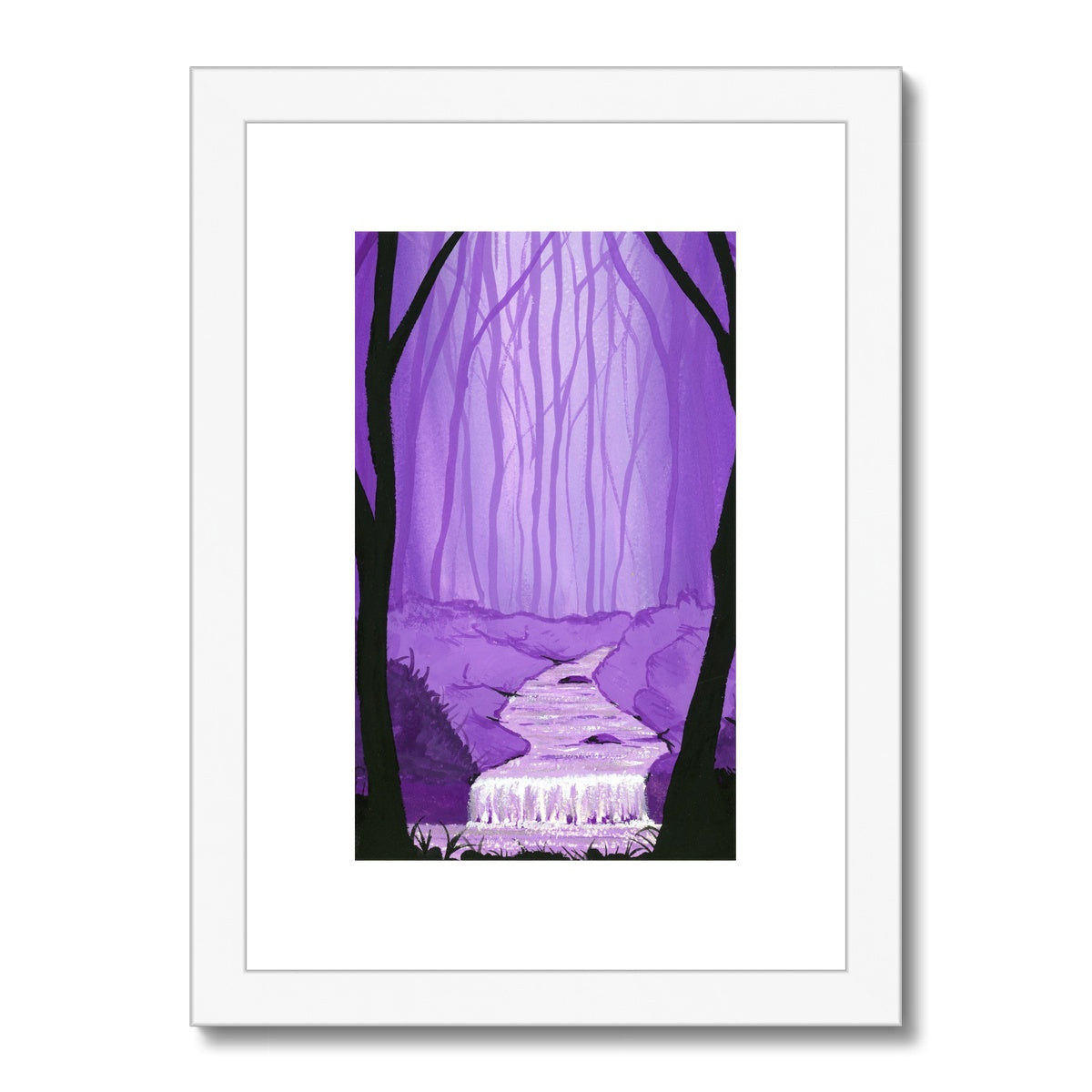 Purple Waters - Open Edition Fine Art Print  -  Framed & Mounted