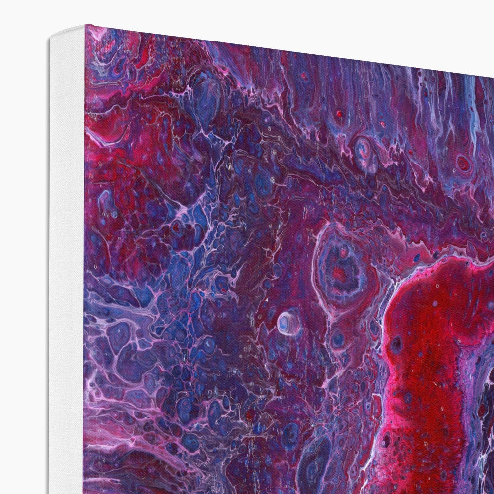 Geode Red 1 - Print on Canvas