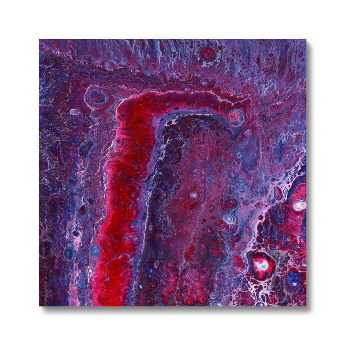 Geode Red 1 - Print on Canvas